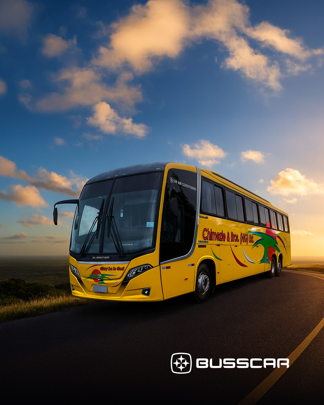 Com design imponente e tecnologia avançada, a BUSSCAR entrega o Vissta Buss 360 ao cliente Chimezie
