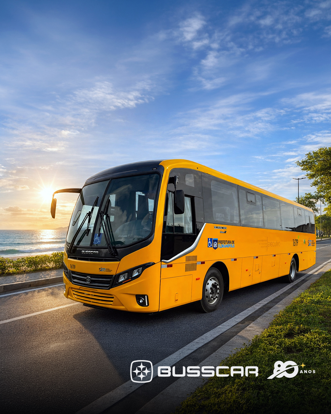 BUSSCAR entrega novos ônibus “Amarelinhos” para as linhas seletivas de Florianópolis