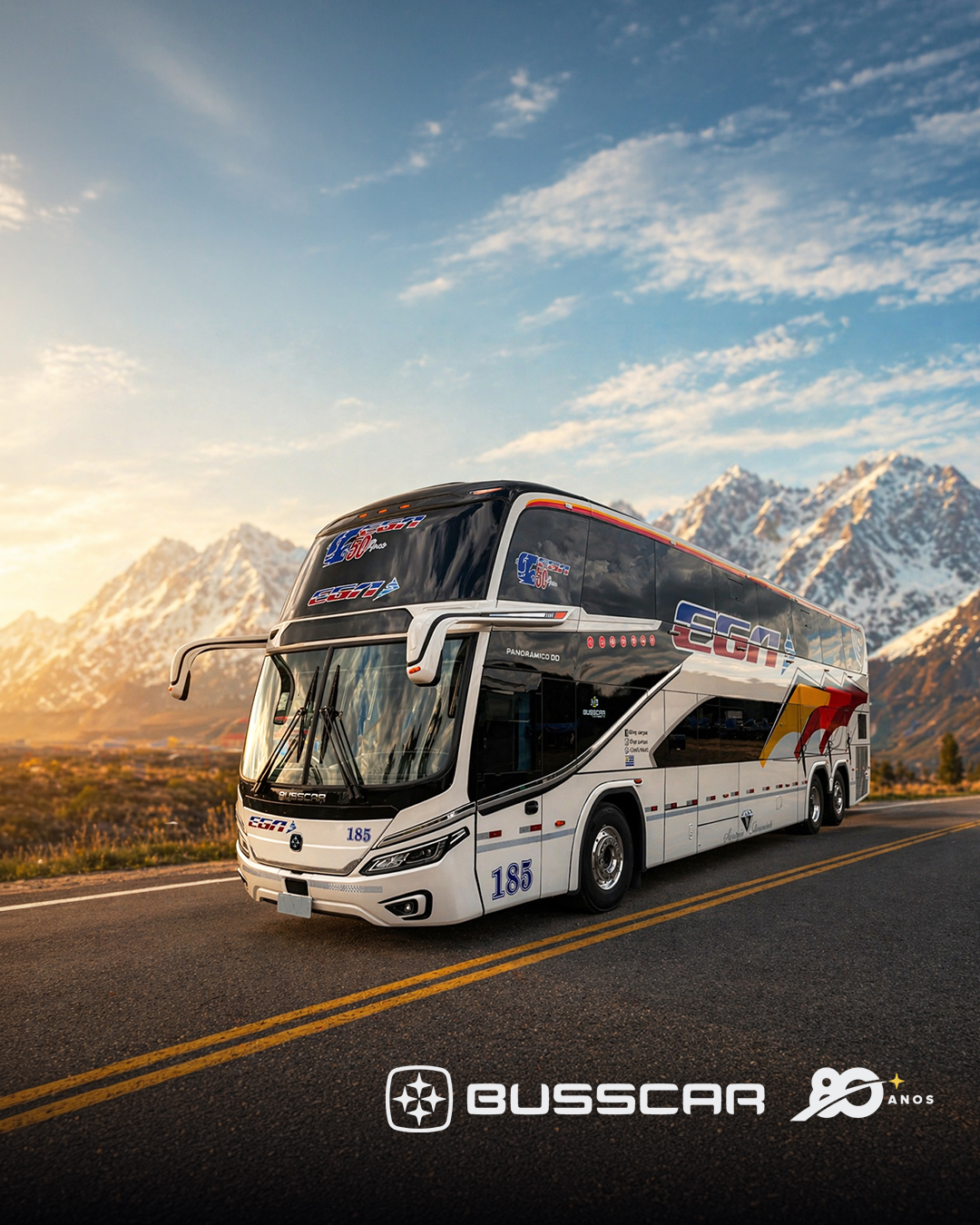 BUSSCAR entrega 4 unidades do Panorâmico DD NB1 à EGA e marca a chegada do modelo ao Uruguai