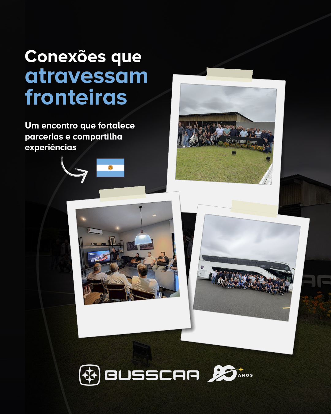 BUSSCAR recebe empresários argentinos para visita à fábrica em Joinville (SC)