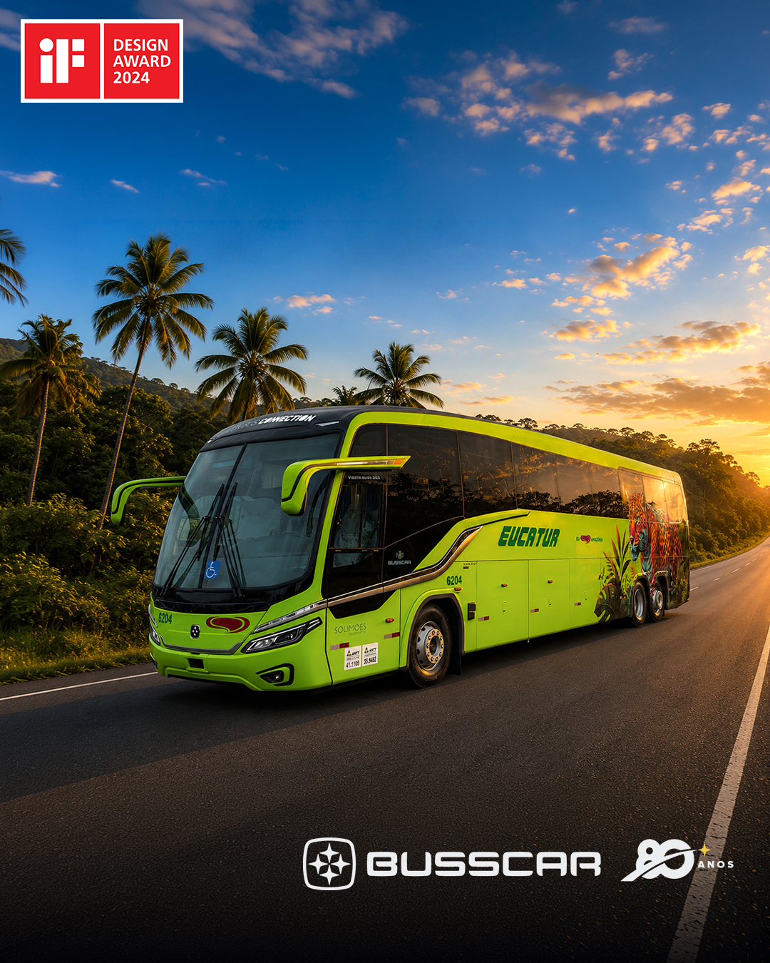 BUSSCAR entrega cinco Vissta Buss 365 da família NB1 para a Eucatur