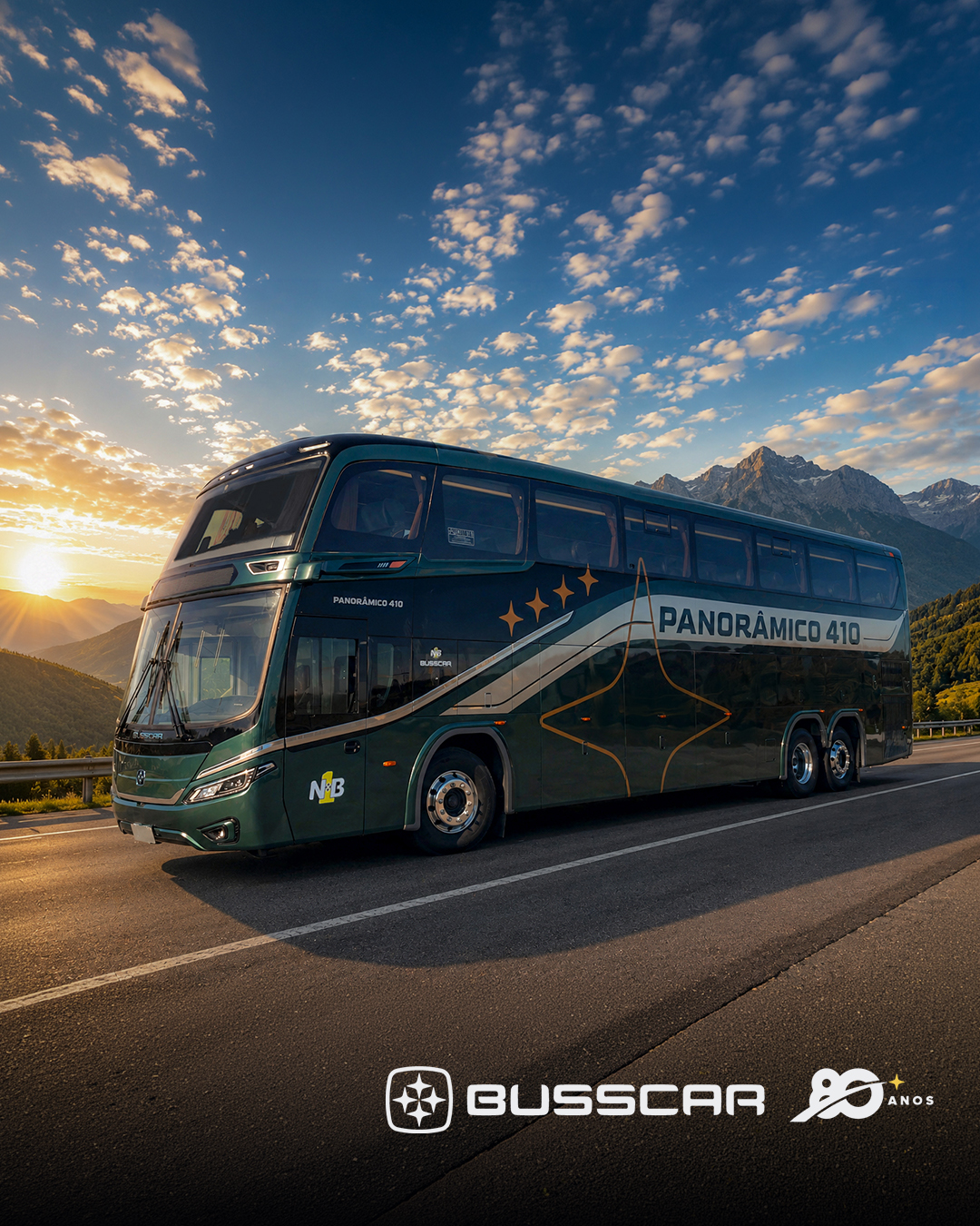 BUSSCAR apresenta o Panorâmico 410 NB1, lançamento que redefine espaço, conforto e conectividade no transporte rodoviário
