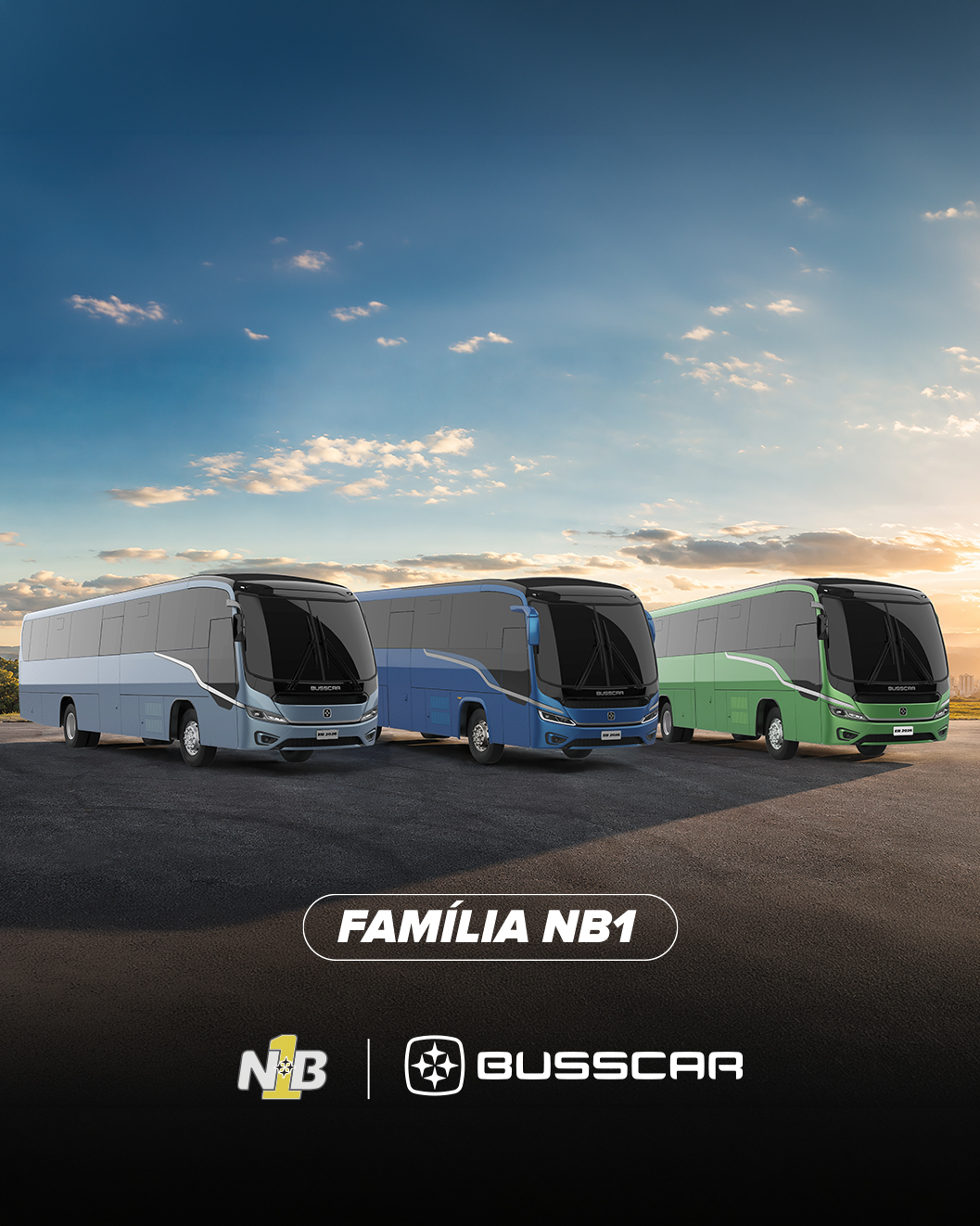 BUSSCAR amplia a família NB1 com três novos  modelos