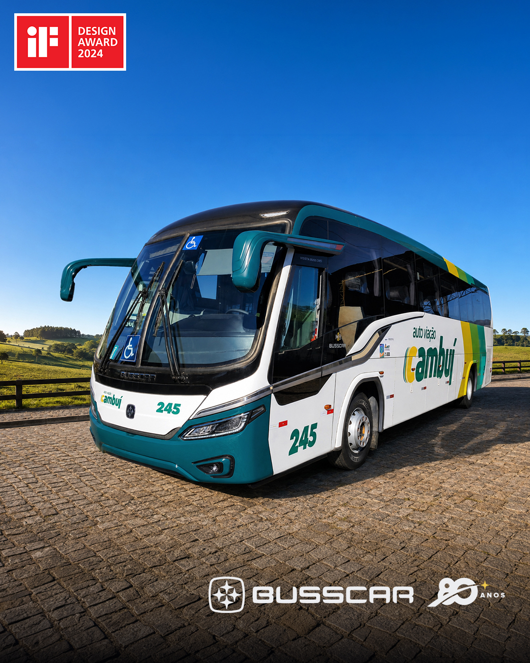 BUSSCAR entrega Vissta Buss 345 NB1 à Auto Viação Cambuí para operações de turismo e fretamento